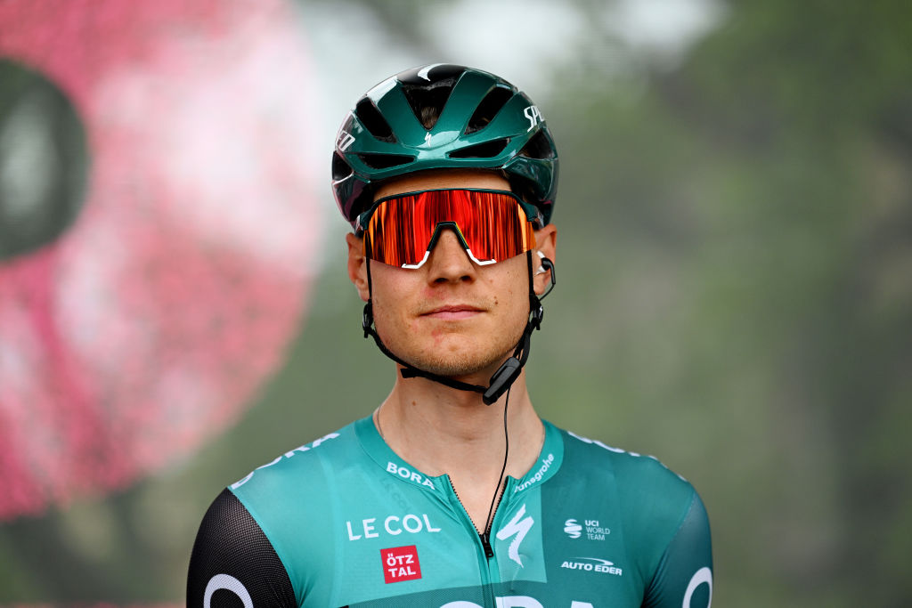 BALATONFURED HUNGARY MAY 08 Wilco Kelderman of Netherlands and Team Bora Hansgrohe during the team presentation prior to the 105th Giro dItalia 2022 Stage 3 a 201km stage from Kaposvr to Balatonfred Giro WorldTour on May 08 2022 in Balatonfured Hungary Photo by Stuart FranklinGetty Images