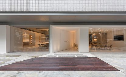 A new café and office space in Guangzhou has been cohesively stitched together by designer Christina Luk