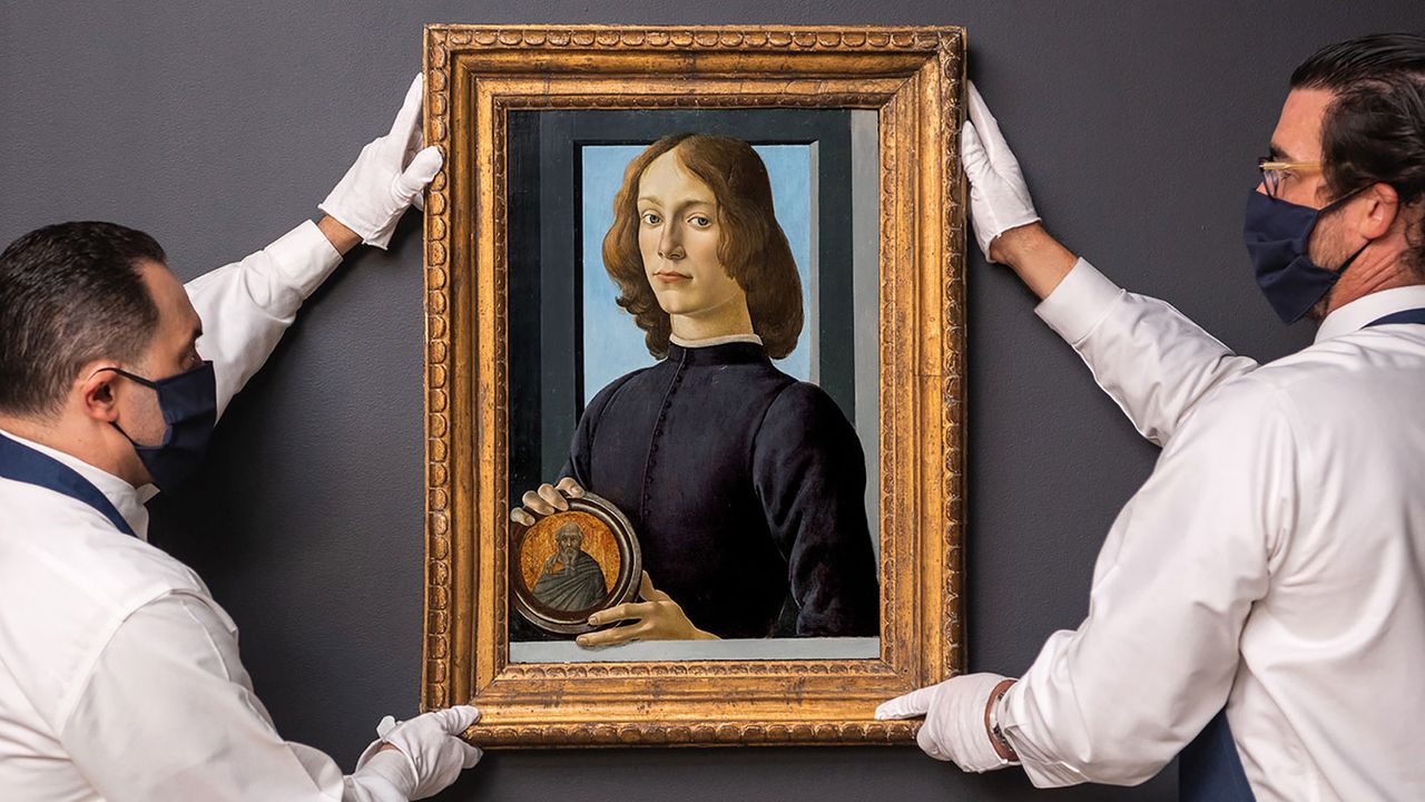 Sandro Botticelli’s Young Man Holding a Roundel 