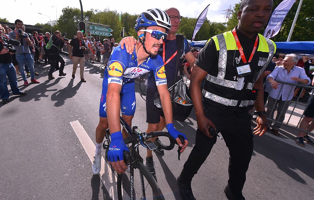 Julian Alaphilippe (Quick-Step Floors) fourth at Liege-Bastogne-Liege