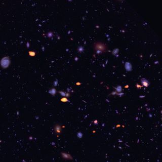 Field of deep space by ALMA
