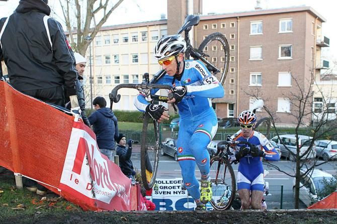 Enrico Franzoi at the top of the stairs section