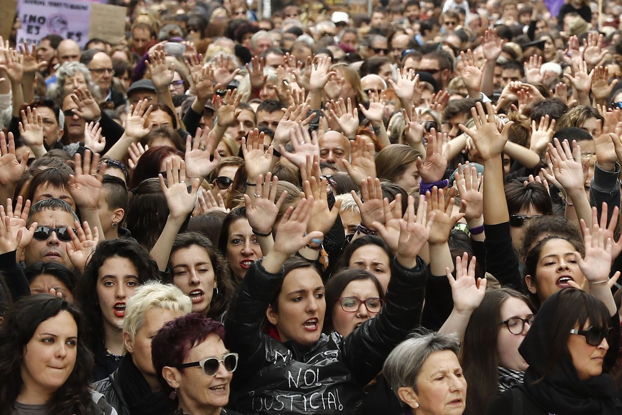 Spain rape protest