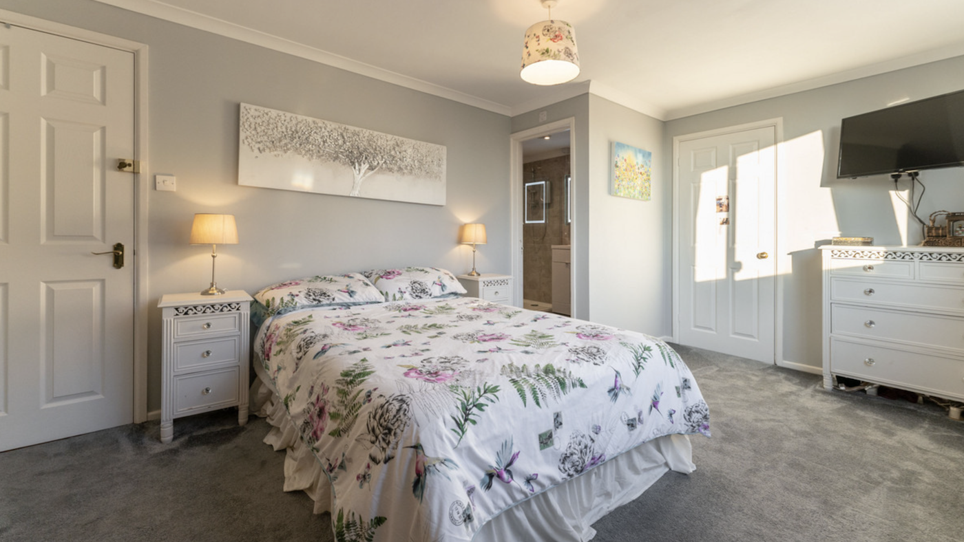 Double bedroom at Roundbank House Tewkesbury Glos