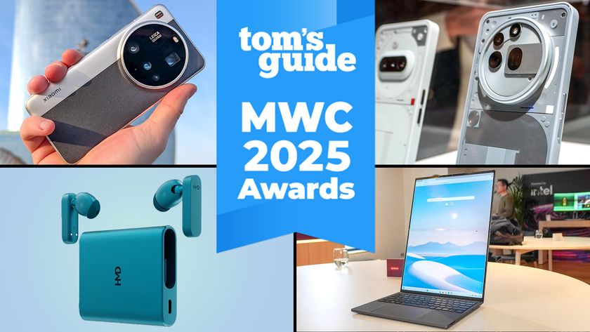 MWC 2025 awards logo along with Xiaomi 15 Ultra, Nohting Phone 3a and 3a Pro, Lenovo Codename Flip and HMD Amped buds