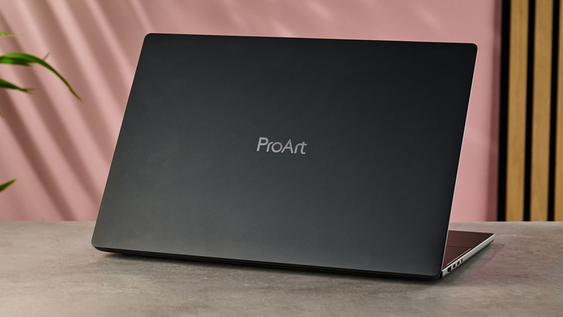 The rear side of the Asus ProArt P16 RTX Spark's screen, showing a logo reading 'ProArt'.