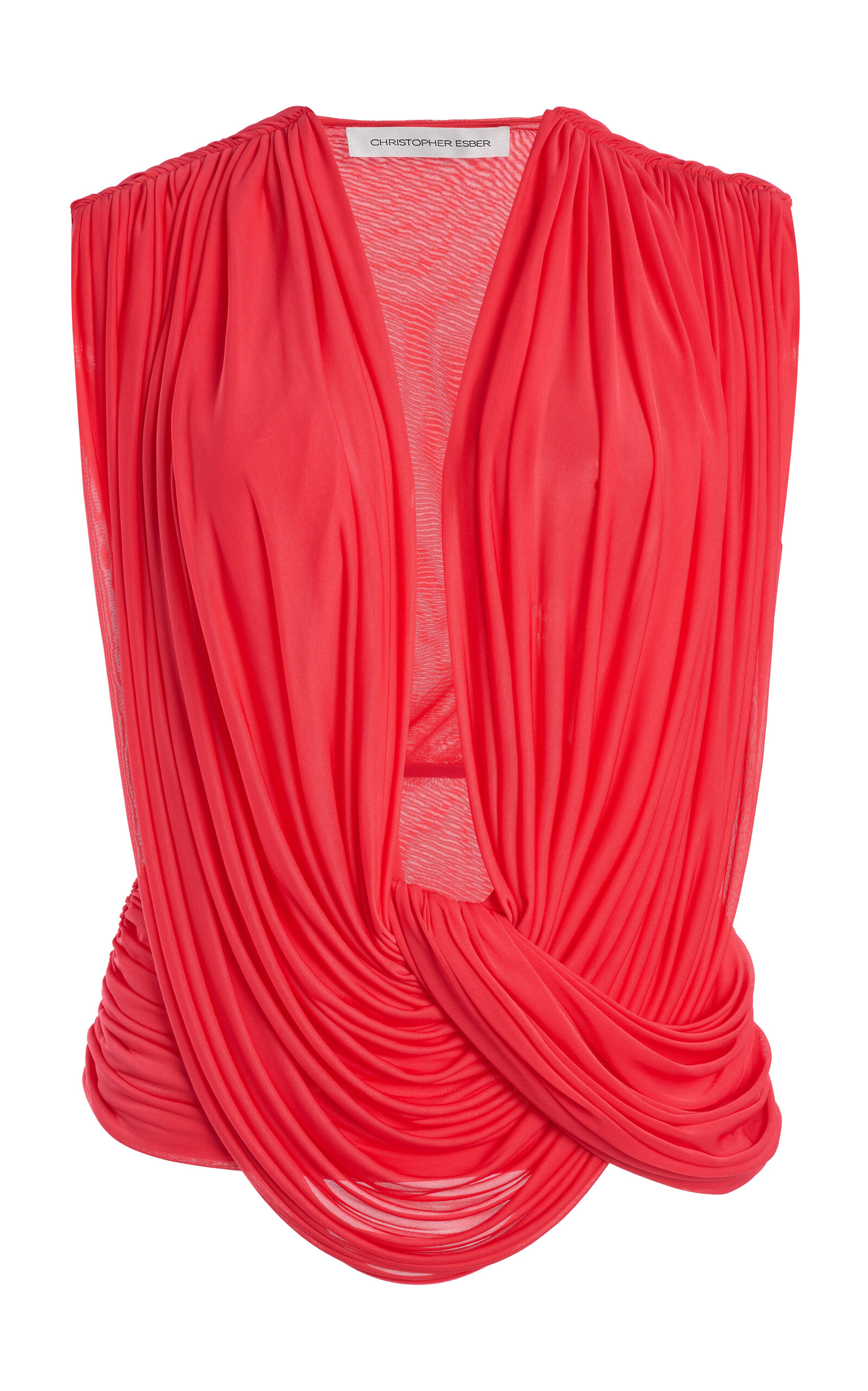 Ripple Drape Jersey Top