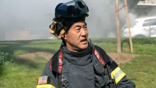 Chimney on a call in 9-1-1.