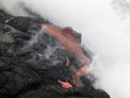 The Kilauea volcano.