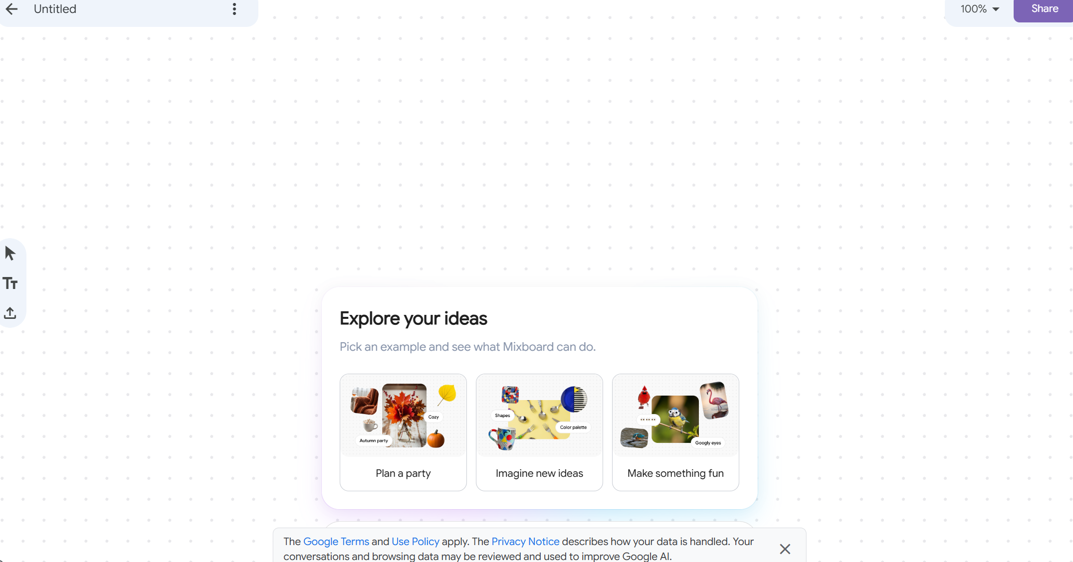 screenshot of Google Labs