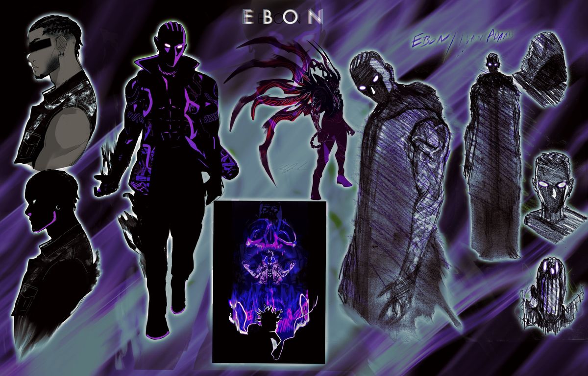 Static: Shadows of Dakota #1: Ebon character design