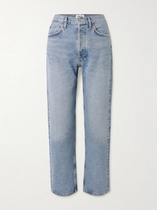 90s High-Rise Straight-Leg Organic Jeans