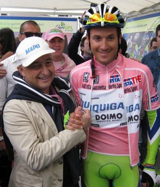 Ivan Basso with his coach Aldo Sassi