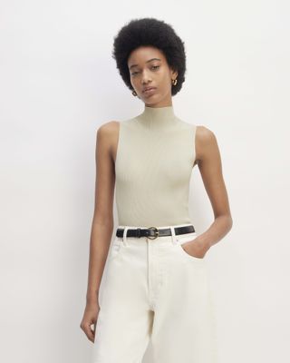 The Viscose Mock Neck Top