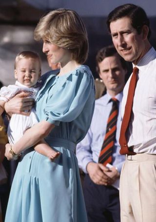 Princess Diana in Blue Dress