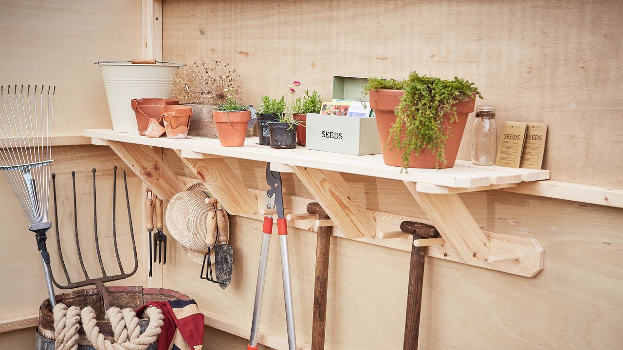 shed storage ideas: the posh shed company shelving