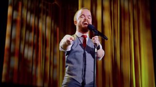 Brad Williams performing stand-up comedy