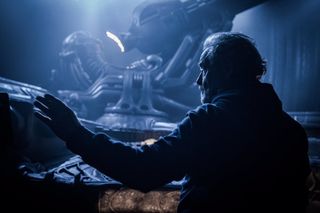 Ridley Scott directs a scene from his new film, "Alien: Covenant," opening in the U.S. on May 19.