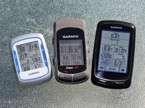 The new Garmin Edge 800 isn't much bigger than the old Edge 305 but includes a screen that's roughly twice the size.