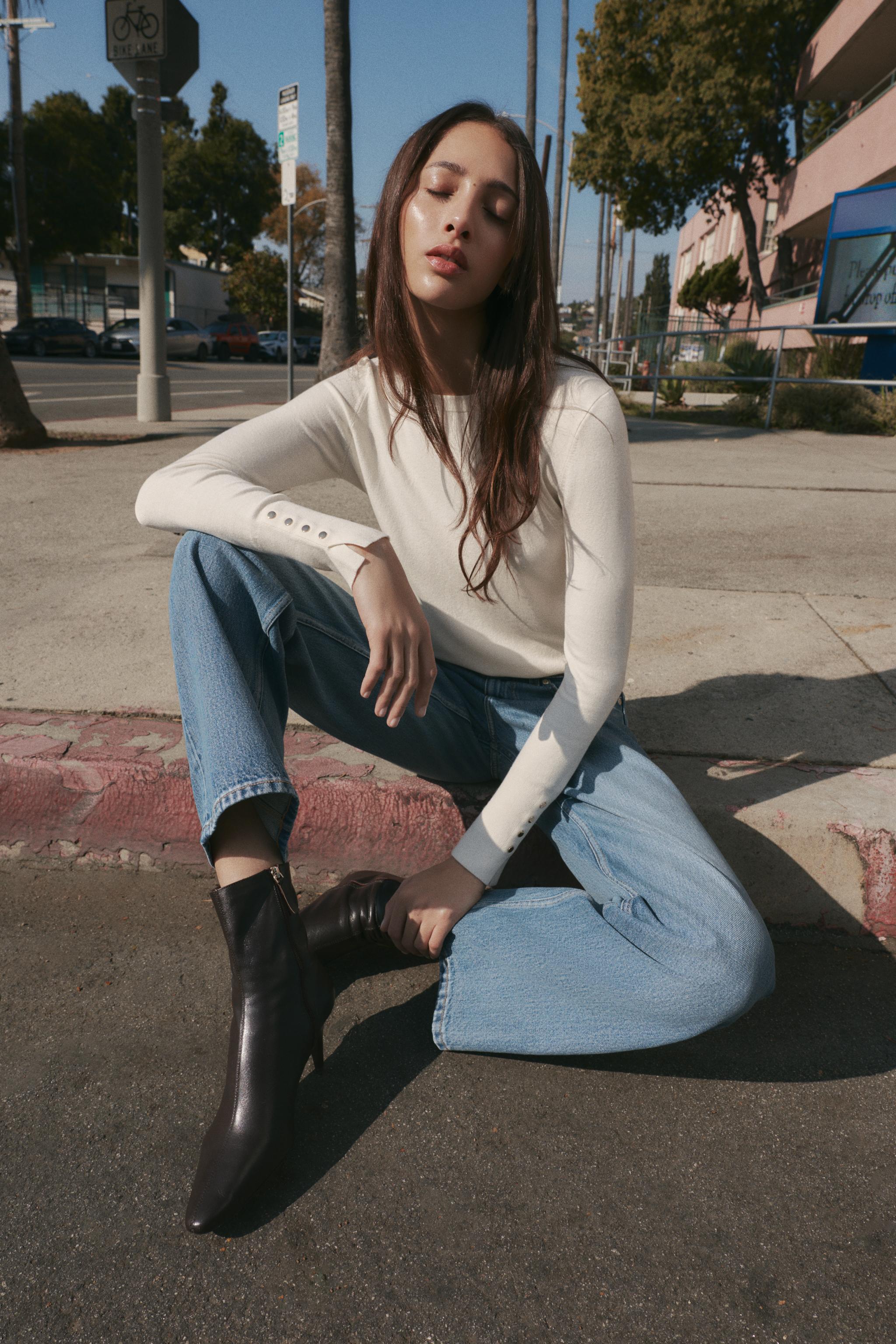 Basic Plain Knit Jumper