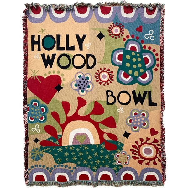 Fine Art Tapestries, Hollywood Bowl With the Folks Woven Throw Blanket