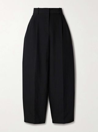 Lilas Pleated Wool-Blend Twill Tapered Pants