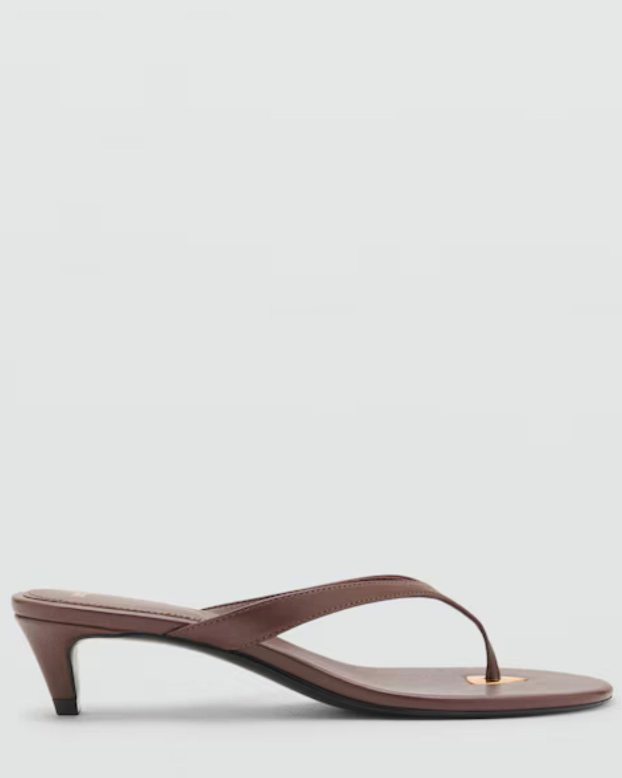 Mango Heeled Sandals with Metallic Detail