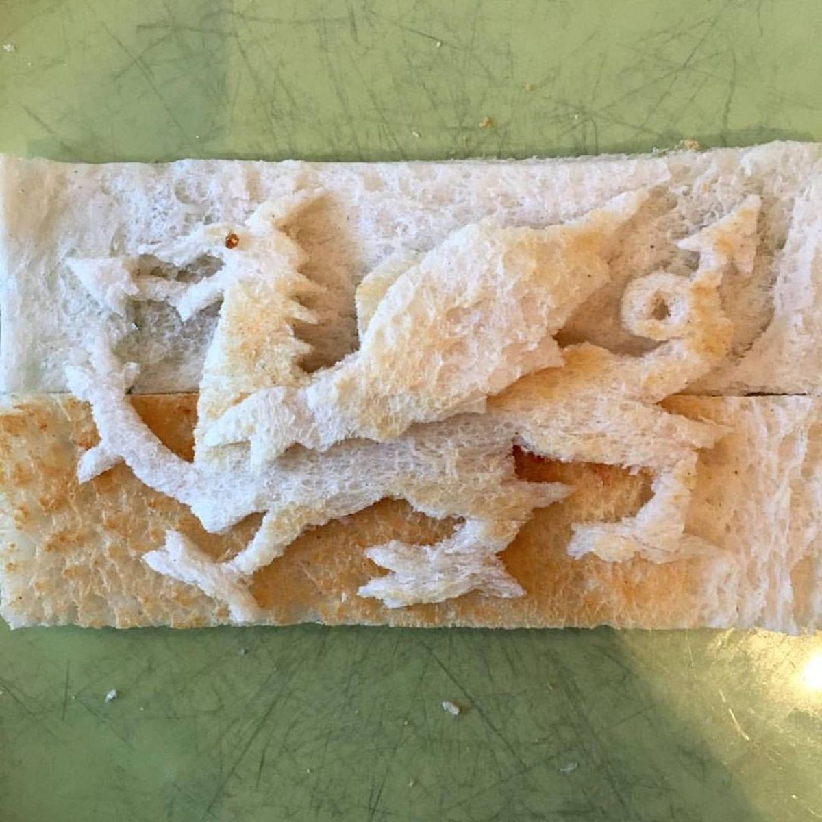 The Welsh flag