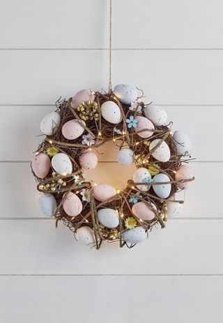 Lights4fun Easter wreath