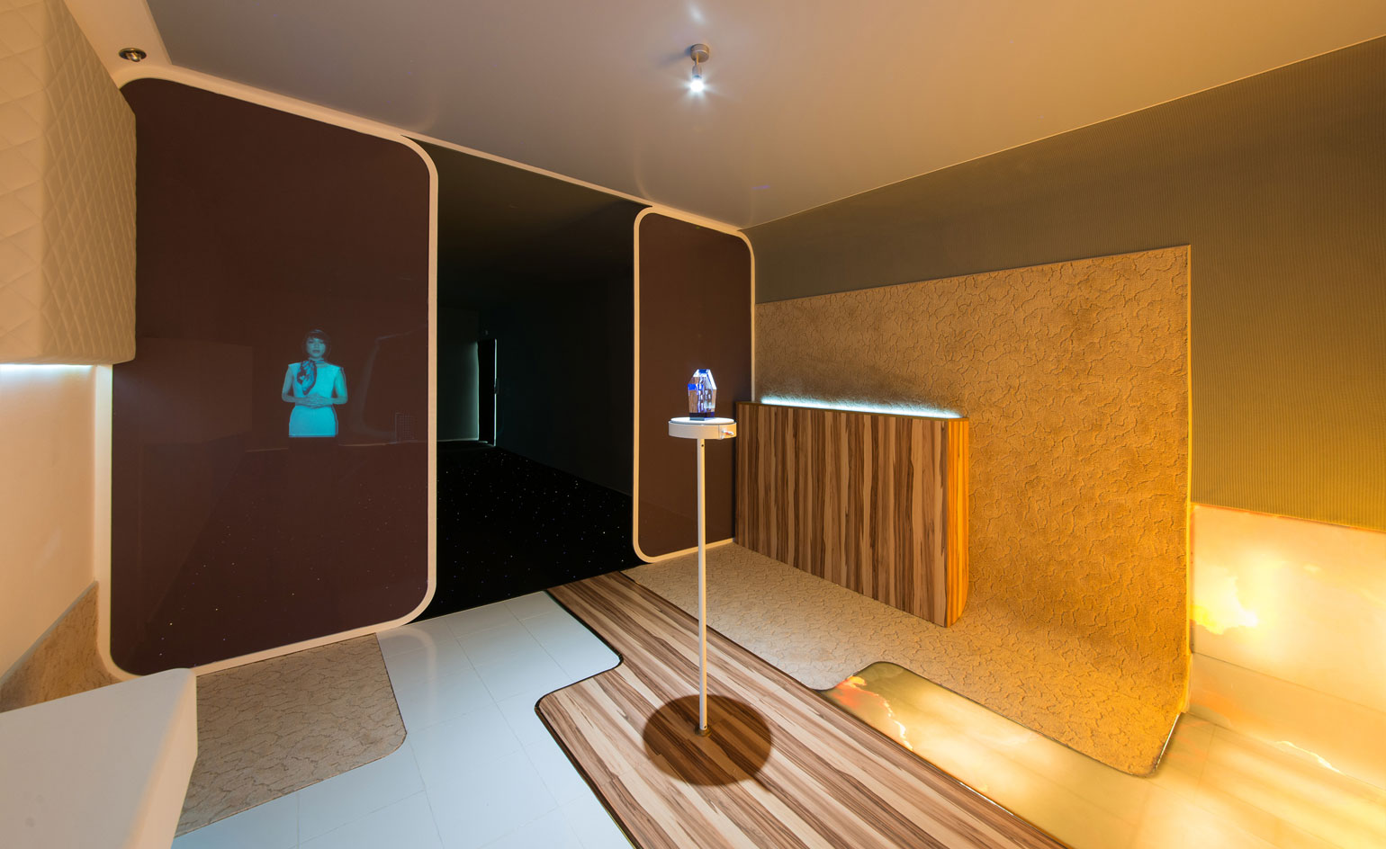 cosmetic, synthetic world of luxury flights for 'Exosphere'