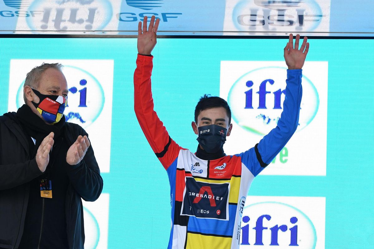 Tour de la Provence 2021 6th Edition 4th stage Avignon SalondeProvence 1632 km 14022021 Ivan Ramiro Sosa COL Ineos Grenadiers photo William Cannarella CVBettiniPhoto2021