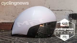 Met Codatronca TT helmet arranged in profile showing off its short-tail design blueprint