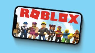 Roblox being played on a mobile device