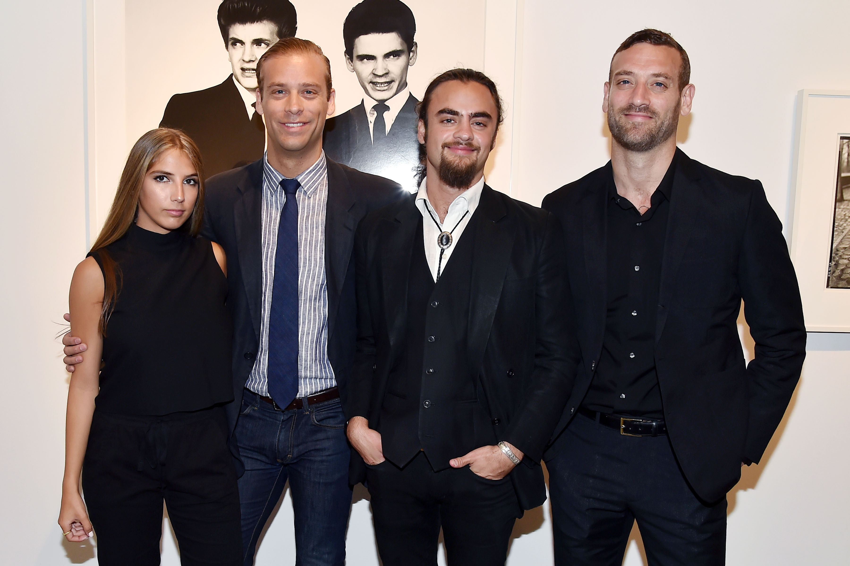 Caroline with William Avedon, Michael Avedon and Matthew Avedon in 2017.