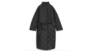 best belted winter coats: Arket Oversized Quilted Coat
