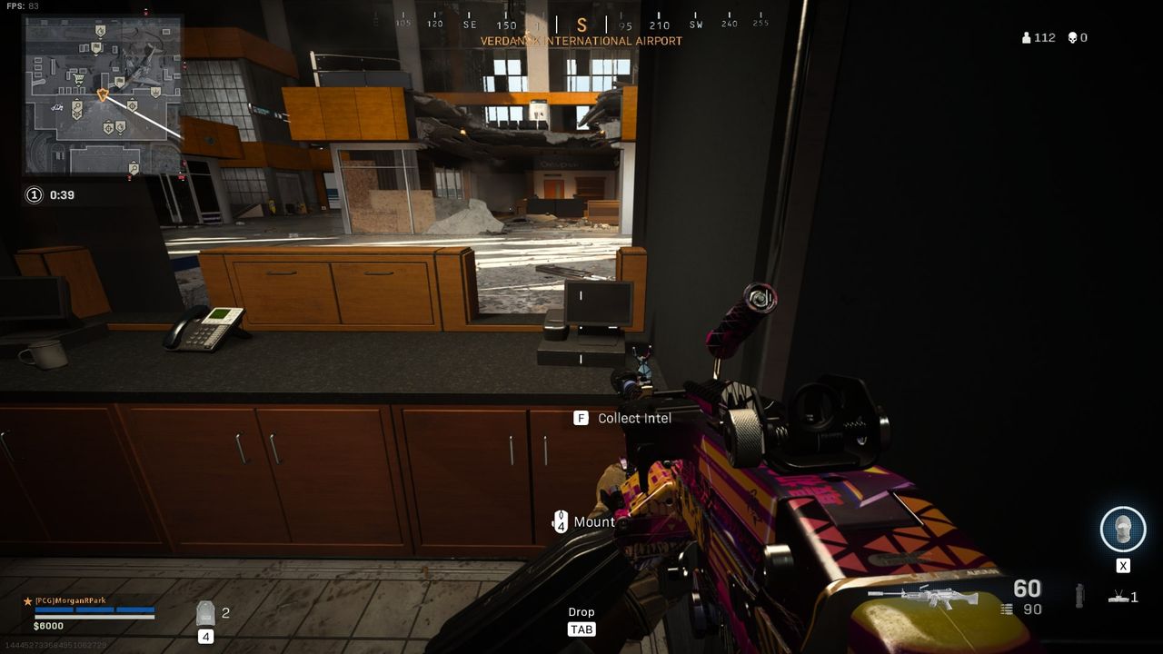 Fractured Intel location 2: Verdansk Airport Gate B-23