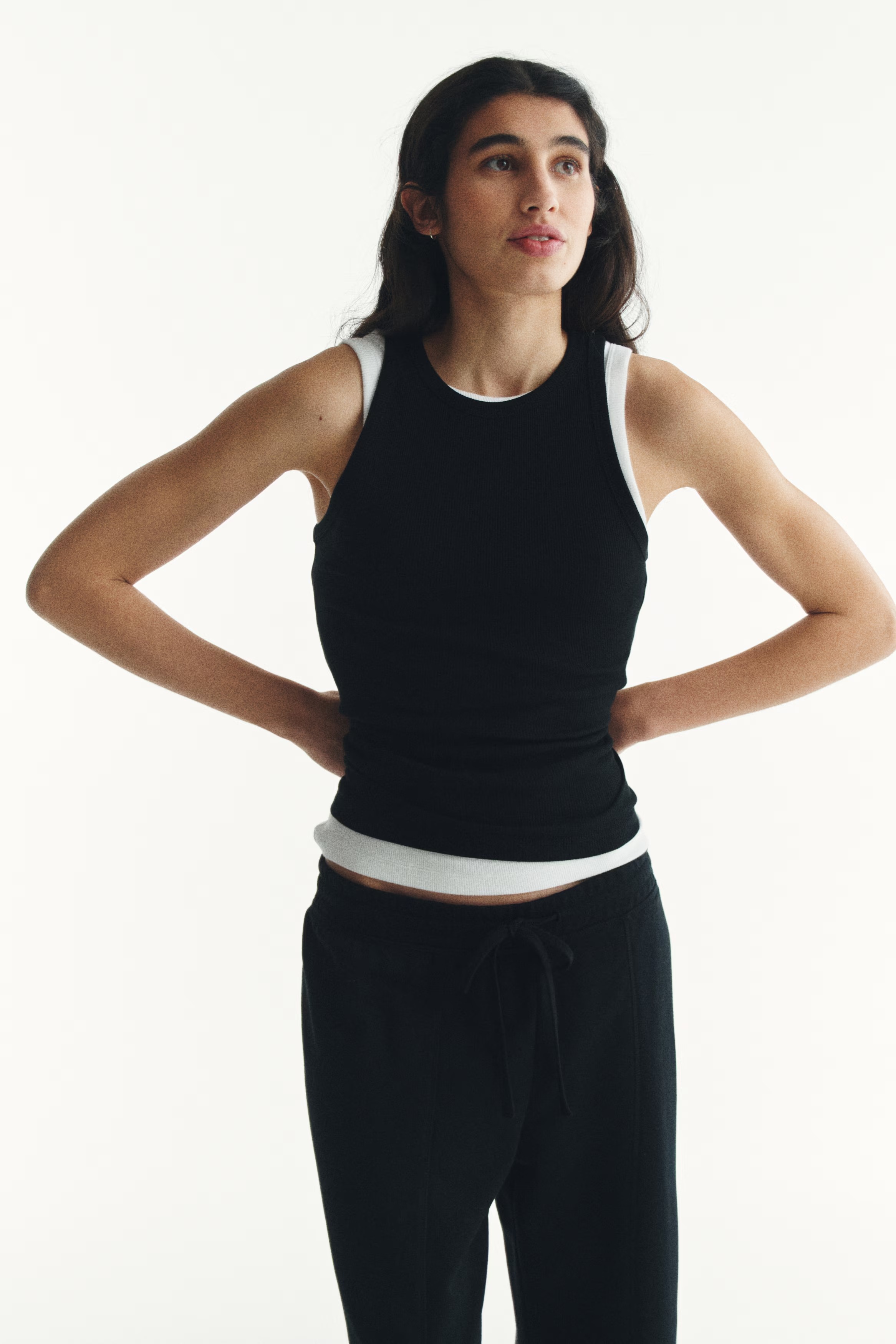 H&amp;amp;M Ribbed Cotton Tank Top.