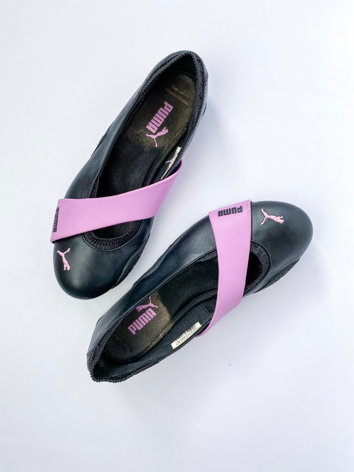 Archive 2000s Puma Ballet Flats in Black/purple, Eu Size 38