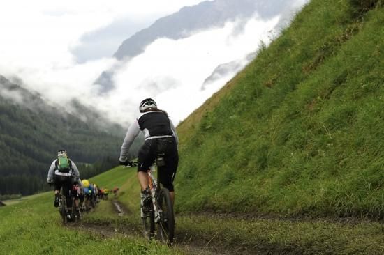 The descent was precarious; a mix of ice and mud making it tough going.