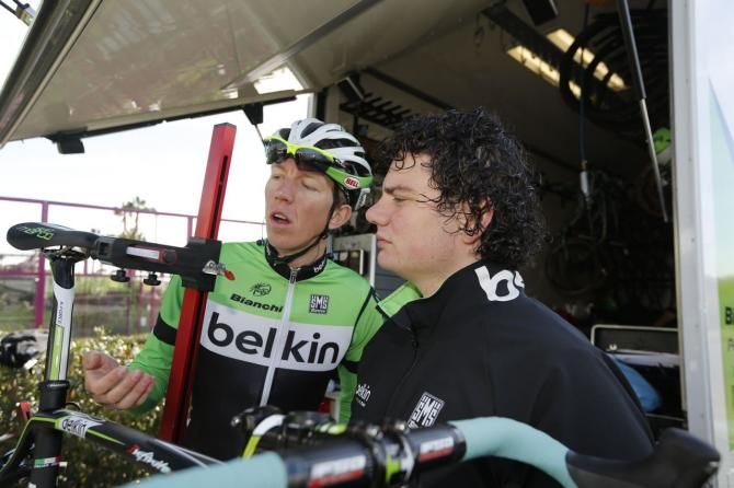 Vanmarcke checks his saddle position