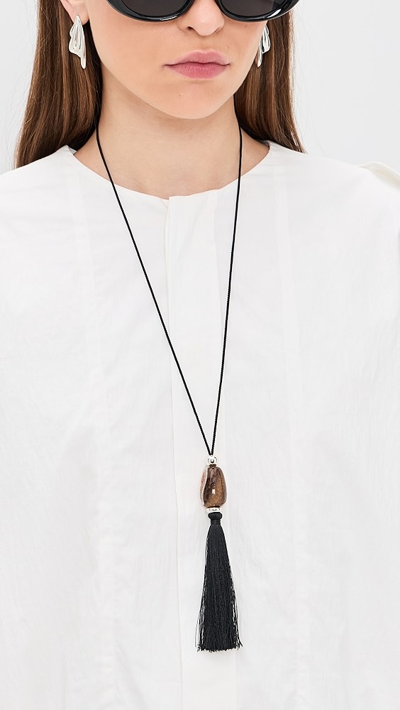 Madewell Semiprecious Tassel Long Necklace
