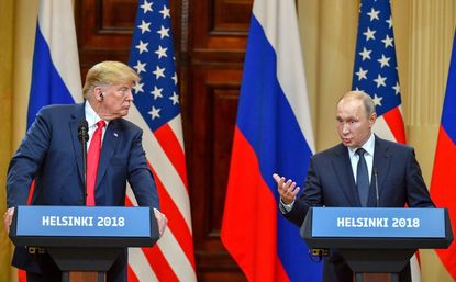 Trump and Putin in Helsinki.