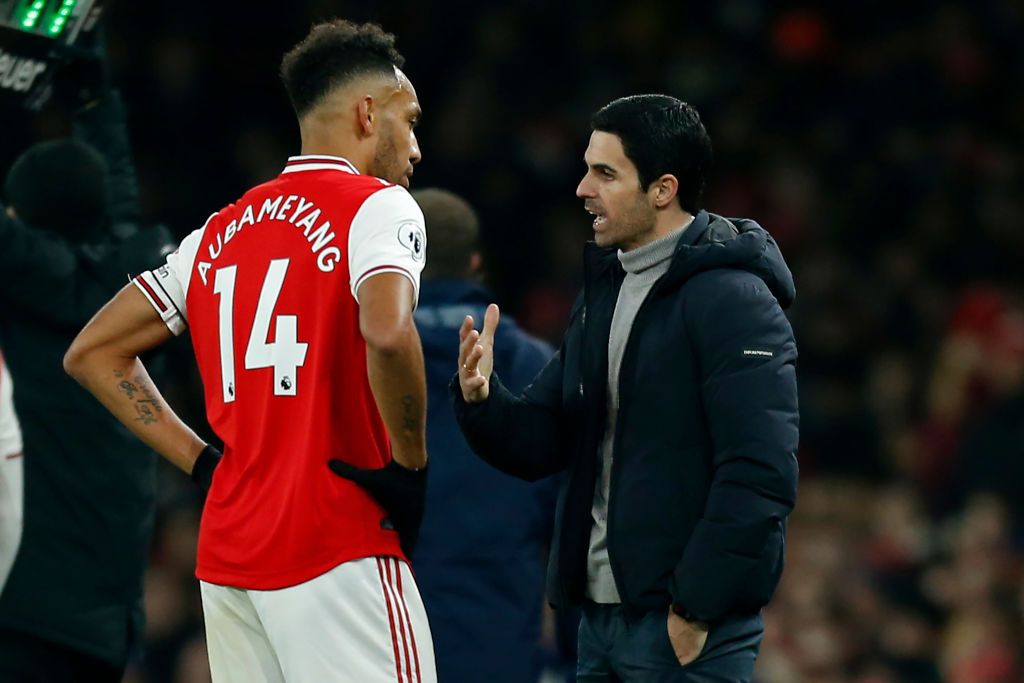 Arsenal Mikel Arteta Pierre-Emerick Aubameyang