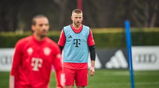 Eric Dier of Bayern Munich during a training session, January 2024