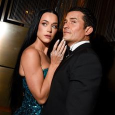 Katy Perry and Orlando Bloom attend the Kering Caring for Women Dinner in New York City