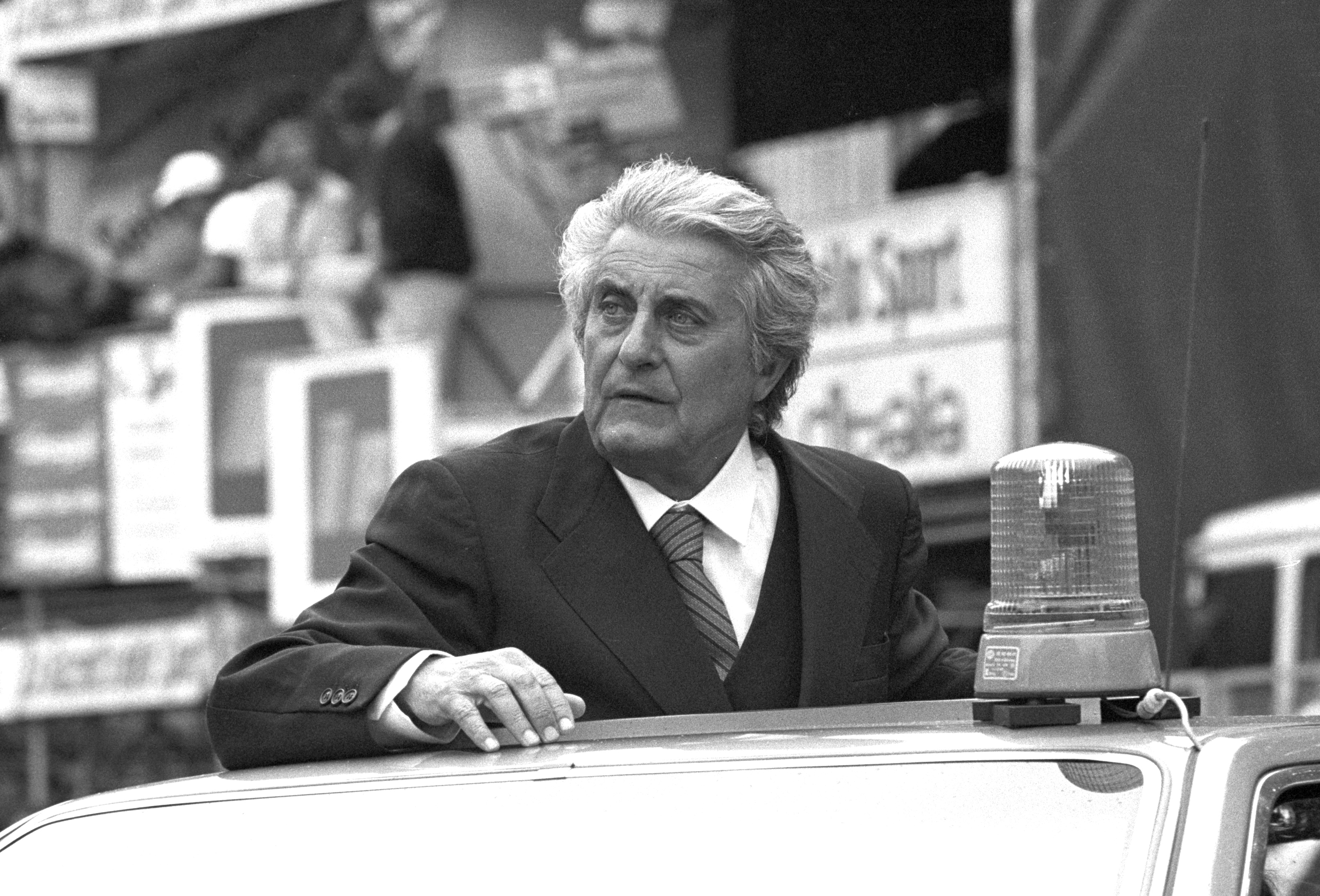 Vincenzo Torriani as race-organiser of the 1986 Giro d&amp;rsquo;Italia in Merano
