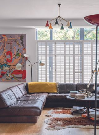A mid century living room