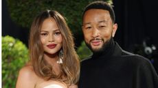 chrissy teigen and john legend outside