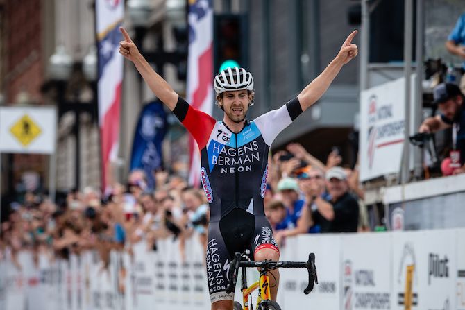 Jonny Brown (Axeon) wins the US Pro Road Race National Championships