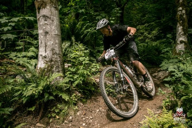 Mike Levy on his way home to the conclusion of Day 6, Squamish.